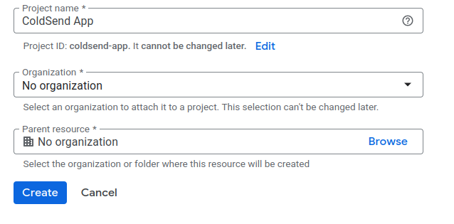 Create Project