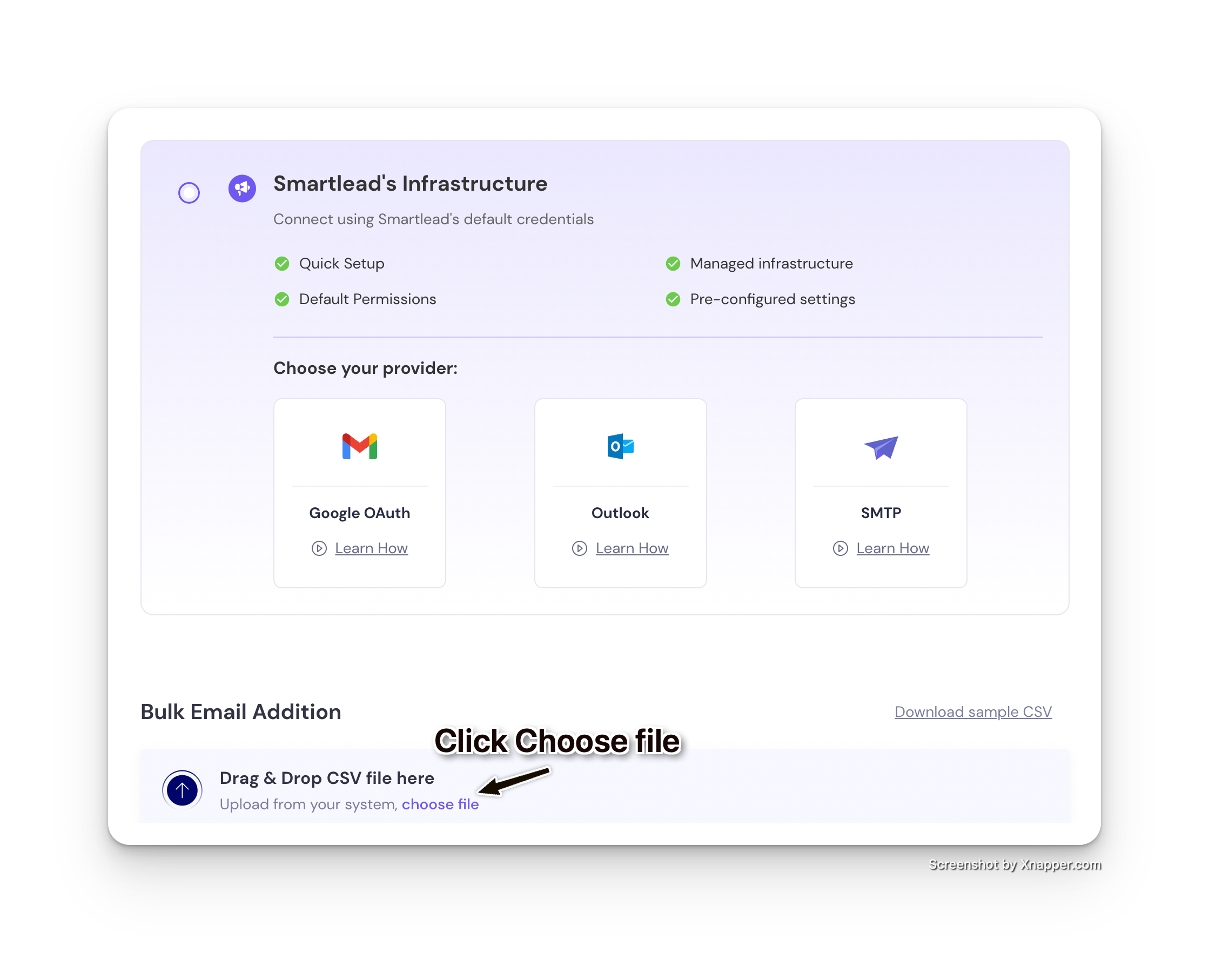 Smartlead 批量添加邮箱